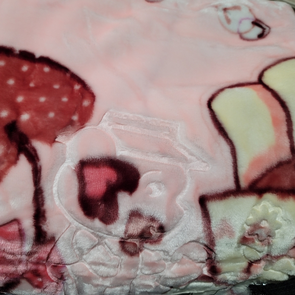 Baby blanket pink color